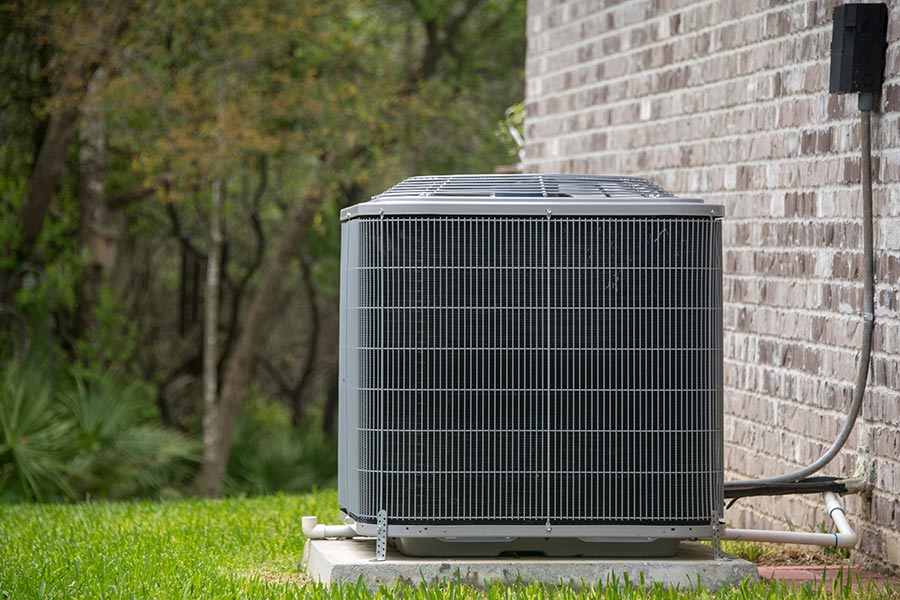 New outdoor AC replacement unit installed in Westchester County NY