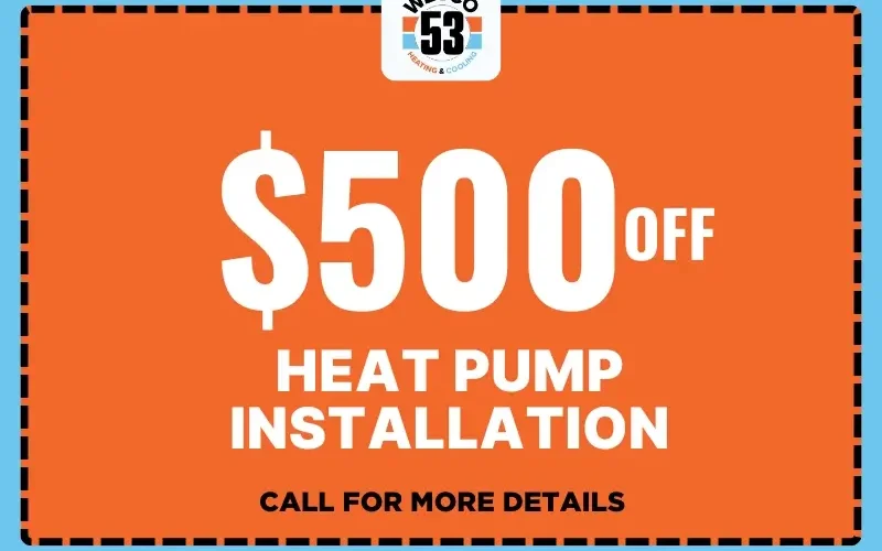 $500 Off Heat Pump Installation